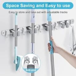 BOTC Bezemhouder - 5 Houders 6 Haken Bezem Ophangsysteem - Zeflklevend - Opbergsysteem - Ophanghaken - Tuingereedschap - Gereedschap Opbergen 4 BOTC Bezemhouder - 5 Houders 6 Haken Bezem Ophangsysteem - Zeflklevend - Opbergsysteem - Ophanghaken - Tuingereedschap - Gereedschap Opbergen -Tuinverzorgings Winkel 1200x1200 40