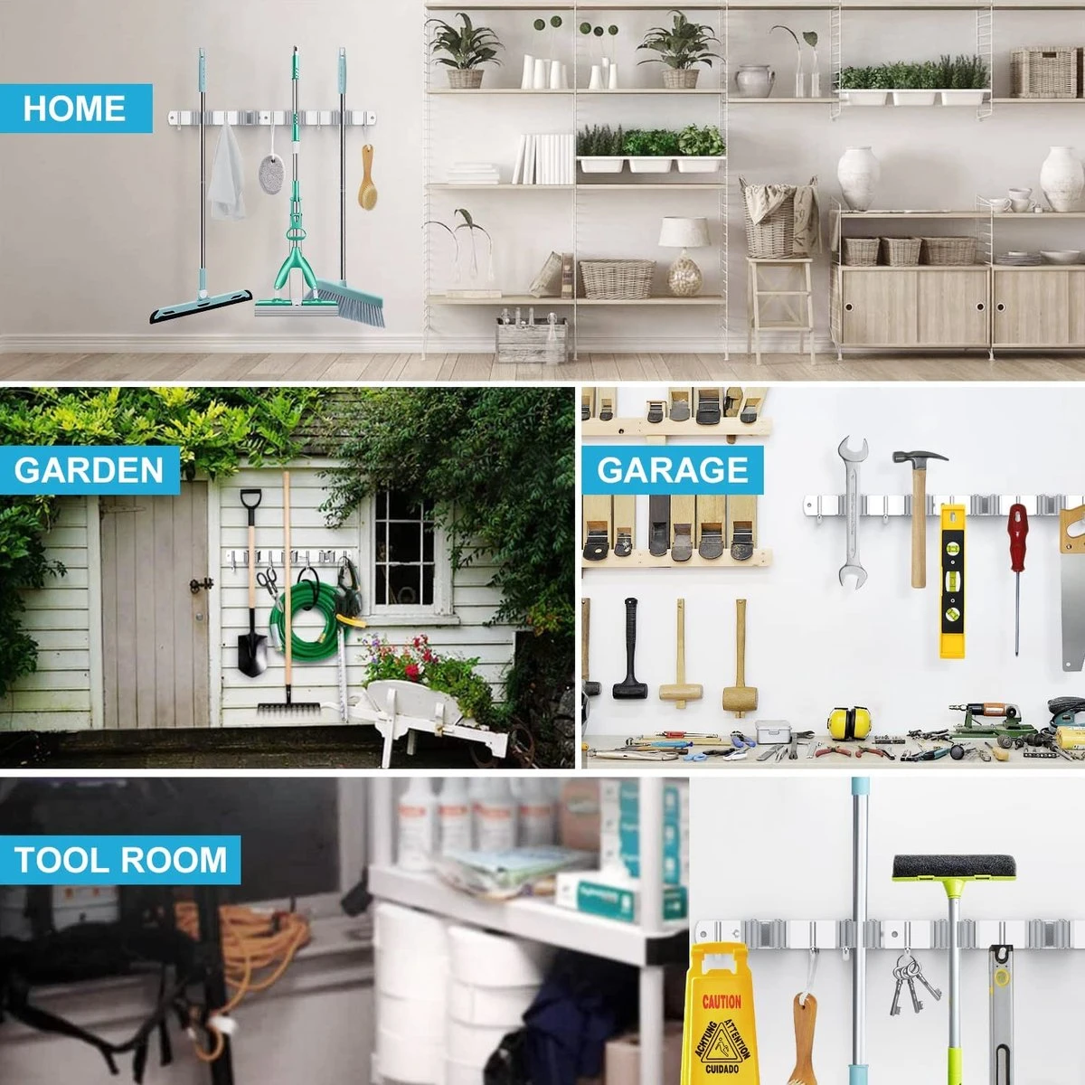 BOTC Bezemhouder - 5 Houders 6 Haken Bezem Ophangsysteem - Zeflklevend - Opbergsysteem - Ophanghaken - Tuingereedschap - Gereedschap opbergen BOTC Bezemhouder - 5 Houders 6 Haken Bezem Ophangsysteem - Zeflklevend - Opbergsysteem - Ophanghaken - Tuingereedschap - Gereedschap Opbergen -Tuinverzorgings Winkel 1200x1200 41