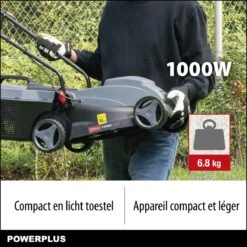 Powerplus POWEG63703 Elektrische Grasmaaier - Grasmachine Voor Kleine Tuin - 1000 W - 32cm Maaibreedte - 30L Opvangbak - Verstelbare Maaihoogte -Tuinverzorgings Winkel 1200x1200 441