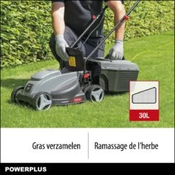 Powerplus POWEG63703 Elektrische Grasmaaier - Grasmachine Voor Kleine Tuin - 1000 W - 32cm Maaibreedte - 30L Opvangbak - Verstelbare Maaihoogte -Tuinverzorgings Winkel 1200x1200 442