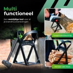 Lighted Lifestyle™| Houtklover Voor Aanmaakhout Incl. Kloofhamer - Houtsplijter - Houtkliever - Snel Haardhout - Gietijzer - Incl. Schroeven -Tuinverzorgings Winkel 1200x1200 47