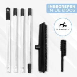 2 In 1 Rubberen Bezem – Bezem Binnen & Buiten – Vloerwisser Met Steel - Met Huisdierhaar Verwijderaar - Vloertrekker – Veger - Extra Lang 160cm -Tuinverzorgings Winkel 1200x1200 502