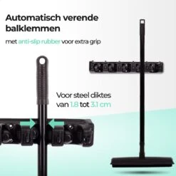 CLEANLY® Bezemhouder - Ophangsysteem Voor Tuingereedschap - Bezem Ophangsysteem - Gereedschapshouder Met Ophanghaken - ABS 7 CLEANLY® Bezemhouder - Ophangsysteem Voor Tuingereedschap - Bezem Ophangsysteem - Gereedschapshouder Met Ophanghaken - ABS -Tuinverzorgings Winkel 1200x1200 538