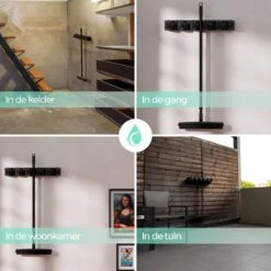 CLEANLY® Bezemhouder - Ophangsysteem Voor Tuingereedschap - Bezem Ophangsysteem - Gereedschapshouder Met Ophanghaken - ABS 8 CLEANLY® Bezemhouder - Ophangsysteem Voor Tuingereedschap - Bezem Ophangsysteem - Gereedschapshouder Met Ophanghaken - ABS -Tuinverzorgings Winkel 1200x1200 539