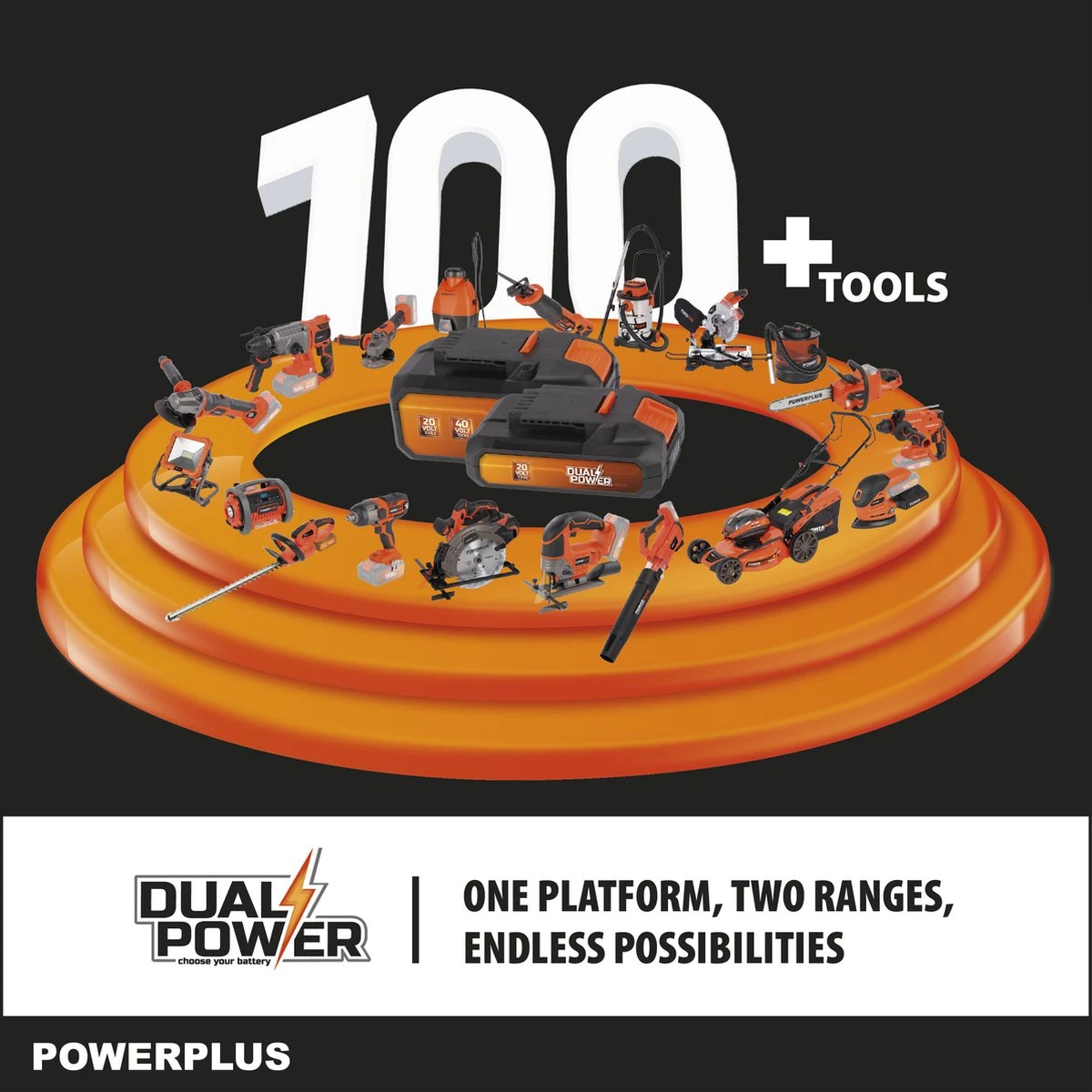 Powerplus Dual Power POWDPGSET33 Accu Kettingzaag - 40V - 30 cm zwaardlengte -2x20V accu -1 x Lader Powerplus Dual Power POWDPGSET33 Accu Kettingzaag - 40V - 30 Cm Zwaardlengte -2x20V Accu -1 X Lader -Tuinverzorgings Winkel 1200x1200 60