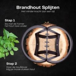 Flowkey® Houtklover - Houtsplijter Bijl - Houtkliever Kloofwig Gietijzer - Voor Hout & Aanmaakhout - Inclusief Gratis Hamer -Tuinverzorgings Winkel 1200x1200 627