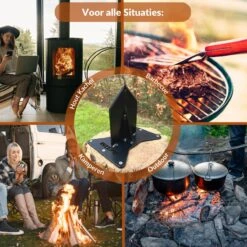 Miseru Houtklover – Geen Bijl Nodig – No Axe - Houtsplijter – Houtkliever – HANDMADE In Holland - Houtklover Voor Aanmaakhout – Metaal -Tuinverzorgings Winkel 1200x1200 685