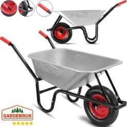 Gardebruk Kruiwagen 100L - Luchtband - 250kg Draagkracht Zilver 13 Gardebruk Kruiwagen 100L - Luchtband - 250kg Draagkracht Zilver -Tuinverzorgings Winkel 1200x1200 75