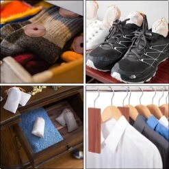 AWEMOZ Mottenballen 71 Stuks + 10 Stuks Schuurpapier - Cederhout Tegen Motten - Motten Bestrijden - Mottenval -Tuinverzorgings Winkel 1200x1200 848