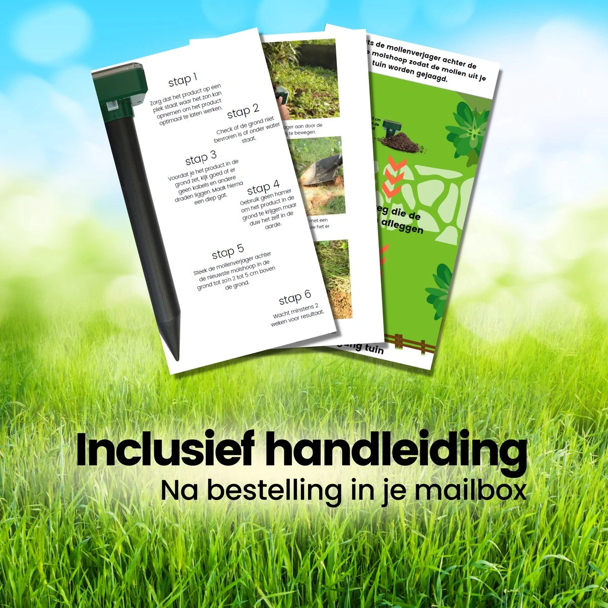 Aniway®- Mollenverjager - 2 of 4 stuks - Mollenbestrijding - Op zonne-energie - Diervriendelijk - Waterdicht - Strakke tuin/gazon/perceel Aniway®- Mollenverjager - 2 Of 4 Stuks - Mollenbestrijding - Op Zonne-energie - Diervriendelijk - Waterdicht - Strakke Tuin/gazon/perceel -Tuinverzorgings Winkel 1200x1200 928