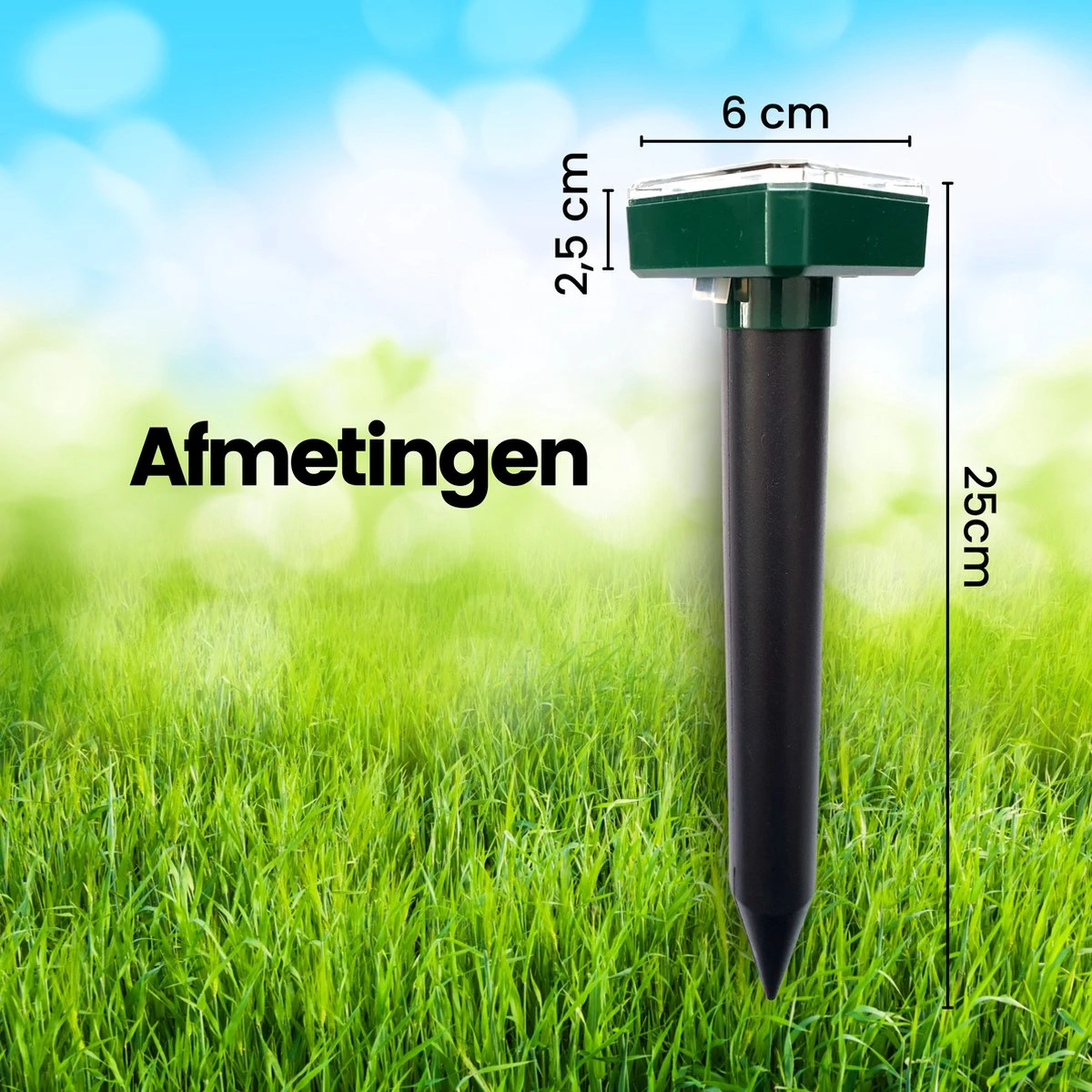 Aniway®- Mollenverjager - 2 of 4 stuks - Mollenbestrijding - Op zonne-energie - Diervriendelijk - Waterdicht - Strakke tuin/gazon/perceel Aniway®- Mollenverjager - 2 Of 4 Stuks - Mollenbestrijding - Op Zonne-energie - Diervriendelijk - Waterdicht - Strakke Tuin/gazon/perceel -Tuinverzorgings Winkel 1200x1200 931