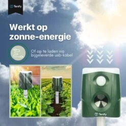 Tenify Ultrasone Kattenverjager - Groot Bereik - 360 Graden - Op Zonneenergie - USB Oplaadbaar - Kattenschrik - Afweermiddel - Ongedierte - Vogel - Dieren - Muizen - Ratten Verjager 9 Tenify Ultrasone Kattenverjager - Groot Bereik - 360 Graden - Op Zonneenergie - USB Oplaadbaar - Kattenschrik - Afweermiddel - Ongedierte - Vogel - Dieren - Muizen - Ratten Verjager -Tuinverzorgings Winkel 1200x1200 949