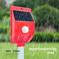 Pest-Tech™ PT-219 | Ultrasone Kattenverjager Op Zonneenergie | Kattenschrik | Marterverjager | Dierenverjager | Kattenafweermiddel | Ongedierte Verjager - Met USB Oplaadkabel -Tuinverzorgings Winkel 1200x1200 984