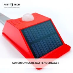 Pest-Tech™ PT-219 | Ultrasone Kattenverjager Op Zonneenergie | Kattenschrik | Marterverjager | Dierenverjager | Kattenafweermiddel | Ongedierte Verjager - Met USB Oplaadkabel -Tuinverzorgings Winkel 1200x1200 990
