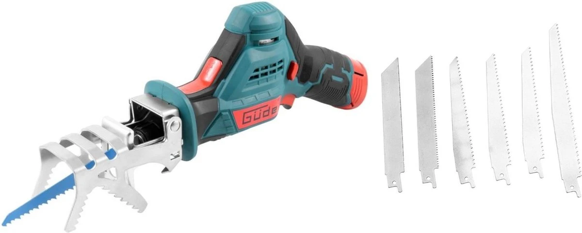Güde Universele accu takkenzaag UAS12-201 met extra zaagbladenset Güde Universele Accu Takkenzaag UAS12-201 Met Extra Zaagbladenset -Tuinverzorgings Winkel