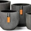 Capi Europe - Set Van 4 - Bloempot Binnen - Groove - Antraciet -Tuinverzorgings Winkel 1200x620