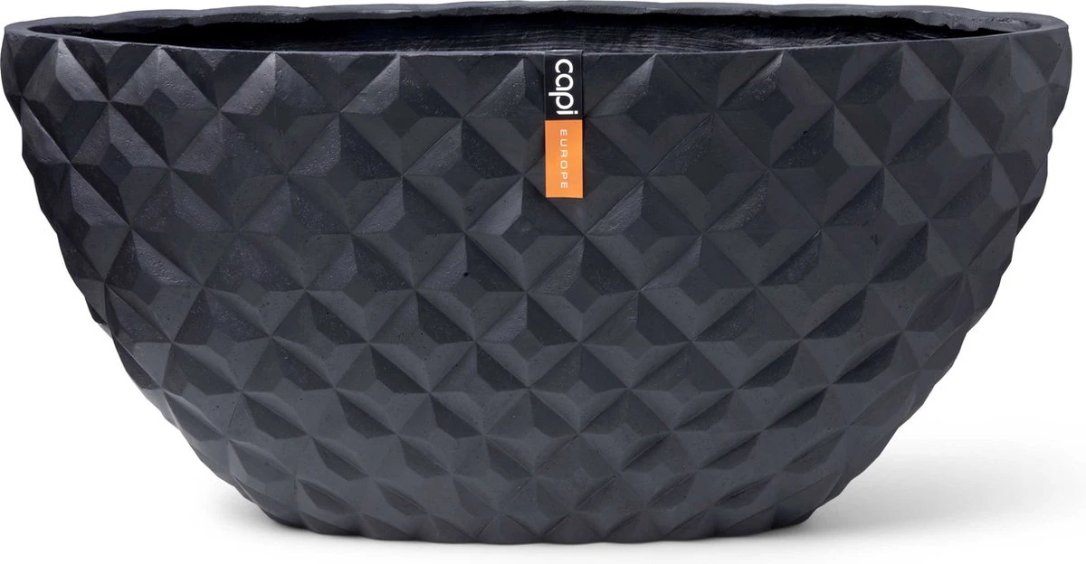 Capi Europe - Bloempot ovaal Heraldry - 60x35 - Zwart - Bloempot voor binnen - BSBI841 Capi Europe - Bloempot Ovaal Heraldry - 60x35 - Zwart - Bloempot Voor Binnen - BSBI841 -Tuinverzorgings Winkel 1200x624 1