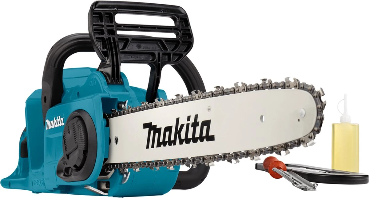 Makita DUC400Z 36V (2x 18V) Li-Ion accu kettingzaag body - 400mm - koolborstelloos Makita DUC400Z 36V (2x 18V) Li-Ion Accu Kettingzaag Body - 400mm - Koolborstelloos -Tuinverzorgings Winkel