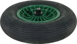 FORT 2PLy Kruiwagenwiel 400x100mm, Kunststof Velg, Kleur Groen, Luchtband 3 FORT 2PLy Kruiwagenwiel 400x100mm, Kunststof Velg, Kleur Groen, Luchtband -Tuinverzorgings Winkel 1200x684