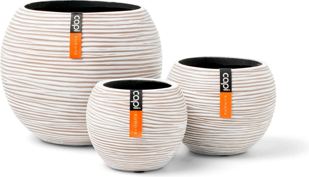 Capi Europe - Set van 3 - Bloempot binnen - Rib ivoor Capi Europe - Set Van 3 - Bloempot Binnen - Rib Ivoor -Tuinverzorgings Winkel 1200x688 6