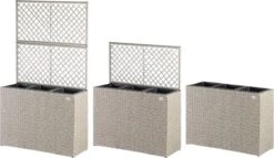 Casaria Polyrattan Bloembak – 3 Bakken Klimophek - Crème 9 Casaria Polyrattan Bloembak – 3 Bakken Klimophek - Crème -Tuinverzorgings Winkel 1200x697 1