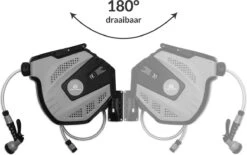 CoolHome Wandslangenbox 30 Meter + 2 Meter - Tuinslang Met Haspel- Slangenhouder 180° Draaibaar - Tuinslanghaspel Zwart - Grijs -Tuinverzorgings Winkel 1200x751 7