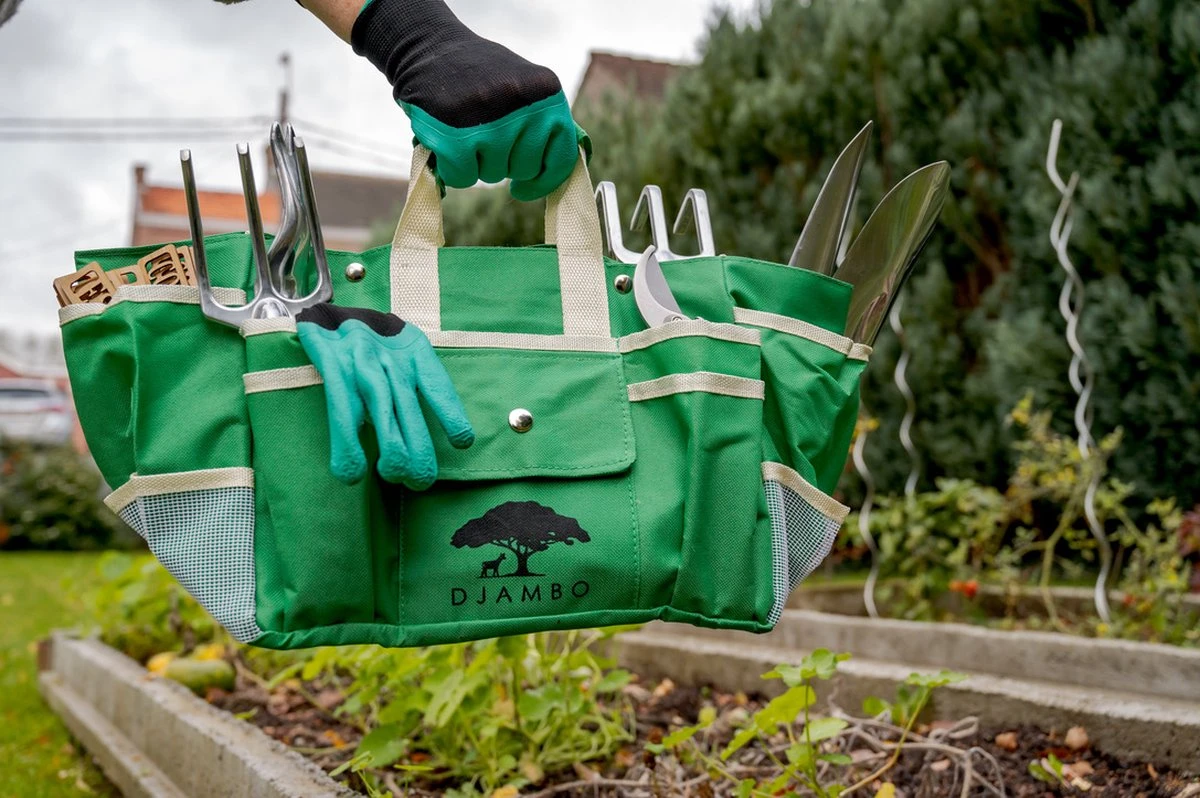 Djambo Tuingereedschap Set 8-delig Tuinsetje met 15 Unieke Bamboe Plantetiketten in 1 Draagtas - Compleet Tuingereedschap voor de Tuinliefhebbers Djambo Tuingereedschap Set 8-delig Tuinsetje Met 15 Unieke Bamboe Plantetiketten In 1 Draagtas - Compleet Tuingereedschap Voor De Tuinliefhebbers -Tuinverzorgings Winkel 1200x798 3