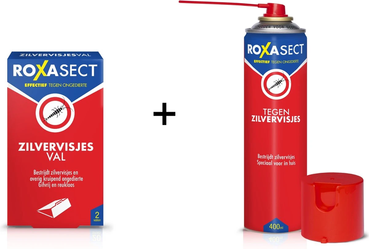 Roxasect Spray tegen Zilvervisjes 400ml + Zilvervisjesval - Combipack Roxasect Spray Tegen Zilvervisjes 400ml + Zilvervisjesval - Combipack -Tuinverzorgings Winkel 1200x810 3