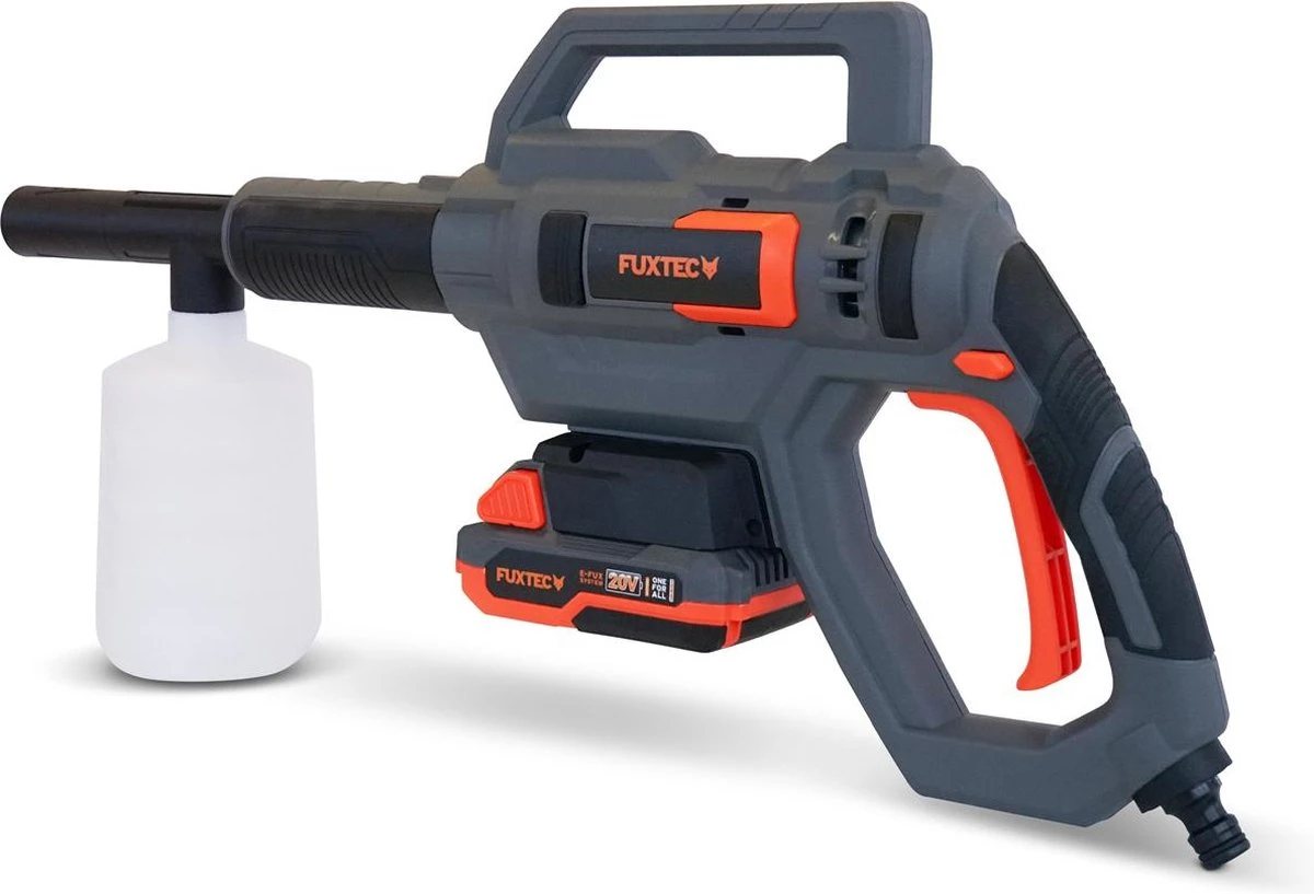 FUXTEC hogedrukreiniger accu 20V - set met batterij (2Ah) en lader (1A) & accessoires FUXTEC Hogedrukreiniger Accu 20V - Set Met Batterij (2Ah) En Lader (1A) & Accessoires -Tuinverzorgings Winkel 1200x817 5
