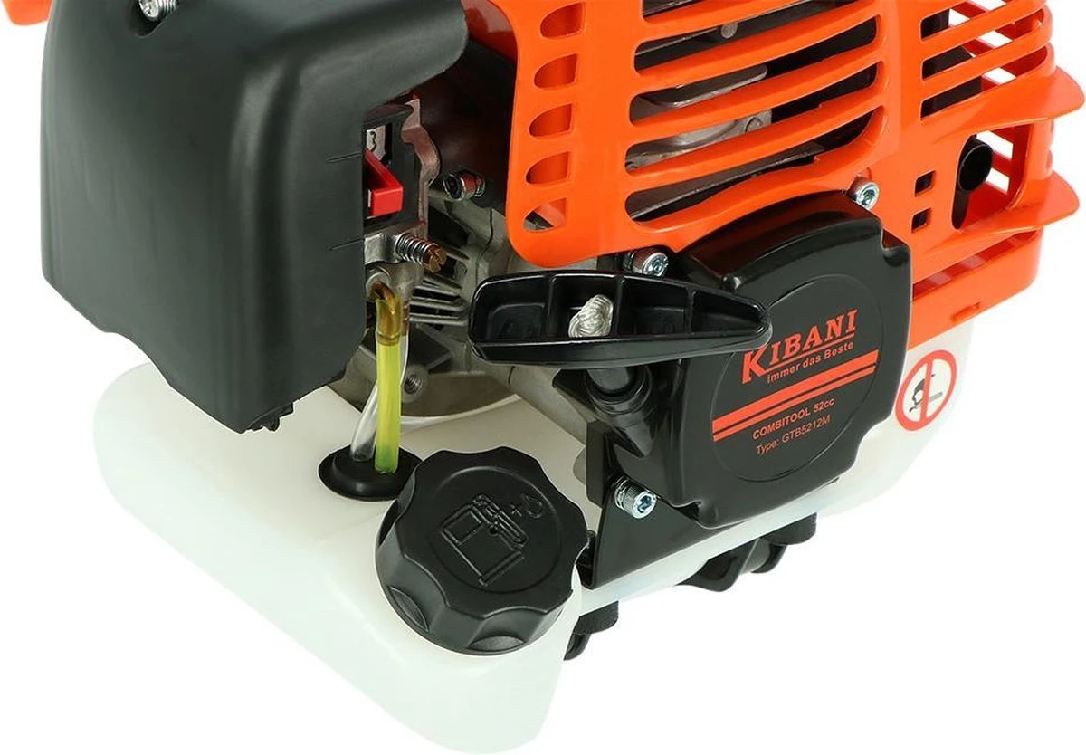 Kibani 6-in-1 Multitool - 52 cc / 1.9 PK 2-takt Benzine Motor - Heggenschaar, Kettingzaag, Grastrimmer, Maaidraad 100M, Onkruidborstel, Zaagblad, Maaidraad 100 m & Bosmaaier Kibani 6-in-1 Multitool - 52 Cc / 1.9 PK 2-takt Benzine Motor - Heggenschaar, Kettingzaag, Grastrimmer, Maaidraad 100M, Onkruidborstel, Zaagblad, Maaidraad 100 M & Bosmaaier -Tuinverzorgings Winkel