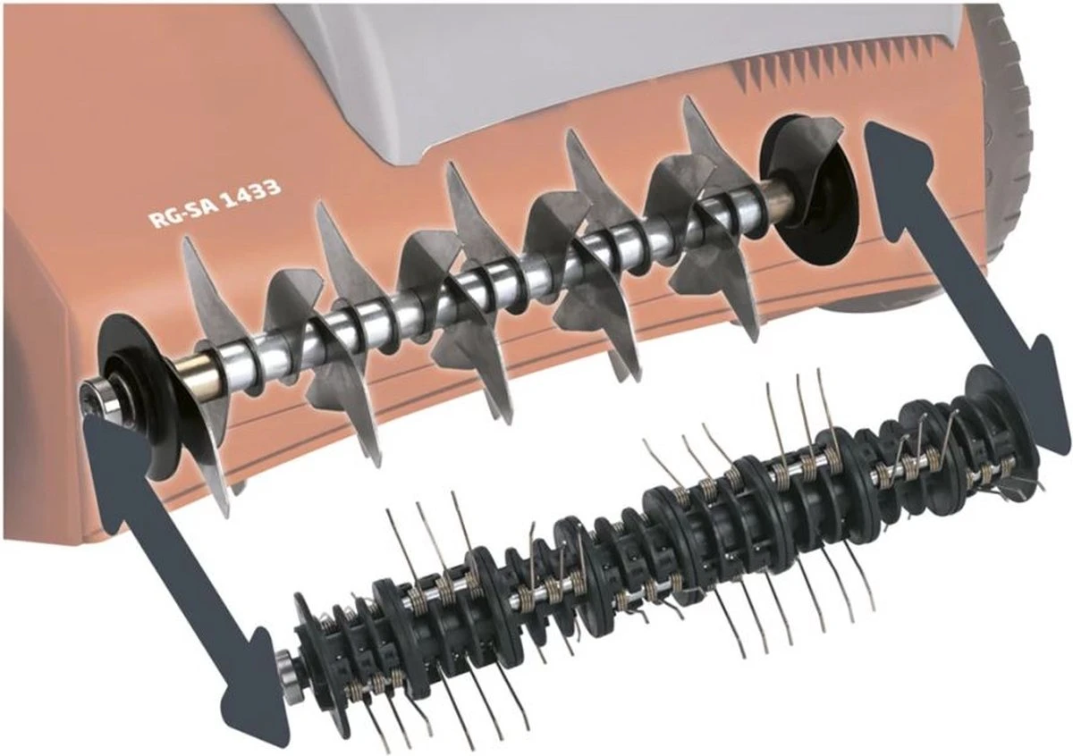 Einhell Verticuteerder en Beluchter RG-SA 1433 (1400 W - 33 cm werkbreedte - 3-voudige hoogteverstelling - 28 l - aanbevolen voor oppervlaktes tot 400 m²) Einhell Verticuteerder En Beluchter RG-SA 1433 (1400 W - 33 Cm Werkbreedte - 3-voudige Hoogteverstelling - 28 L - Aanbevolen Voor Oppervlaktes Tot 400 M²) -Tuinverzorgings Winkel 1200x846 3