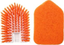 Merkloos Vloerschrobber - Bad Tegel Borstel Scrubber - Met 107cm Verstelbaar Lange - Voor Reiniging Badkamer Keuken Keramische Tegel - Oranje -Moederdag Cadeautje -Tuinverzorgings Winkel 1200x846 4