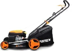 FUXTEC Grasmaaier Benzine - 46cm - Zelfrijdend / Zelftrekkend / Achterwielaandrijving - Mulchfunctie - Opvangbak 50L - FX-RM4646 -Tuinverzorgings Winkel 1200x856