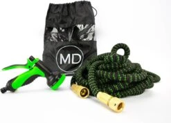 MD-Goods ® Super Sterk Uitrekbare Tuinslang Tot 30 Meter + GRATIS Tas En Koppelstuk - Tuinsproeier - Tuin Besproeien - Waterslang - Sproeikop - Groen - Flexibel Elastisch -Tuinverzorgings Winkel 1200x865 5