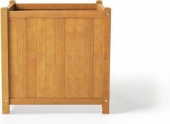 Houten Plantenbak Met Wieltjes 50x50 - Geolied Duurzaam FSC Acaciahout – Bloembak Buiten - Plantenbakken Buiten - Perfecthomeshop -Tuinverzorgings Winkel 1200x878 2