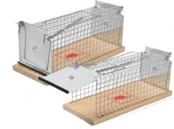 Set Van 2 Diervriendelijke Muizenval "Gabbia" - Inloopval - Muizenkooi - Ongedierteval - Ongediertebestrijding