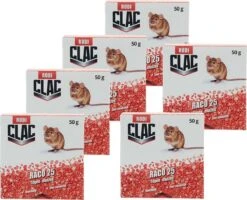 VOORDEEL PAK: 6 Stuks Raco Graan - Muizenkorrels 50gr - Totaal 300gr Muizengif