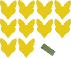 Biogroei Decoratieve Vangplaatjes - 10 Stuks - Tegen Rouwvliegjes, Trips, Witte Vlieg En Bladluis