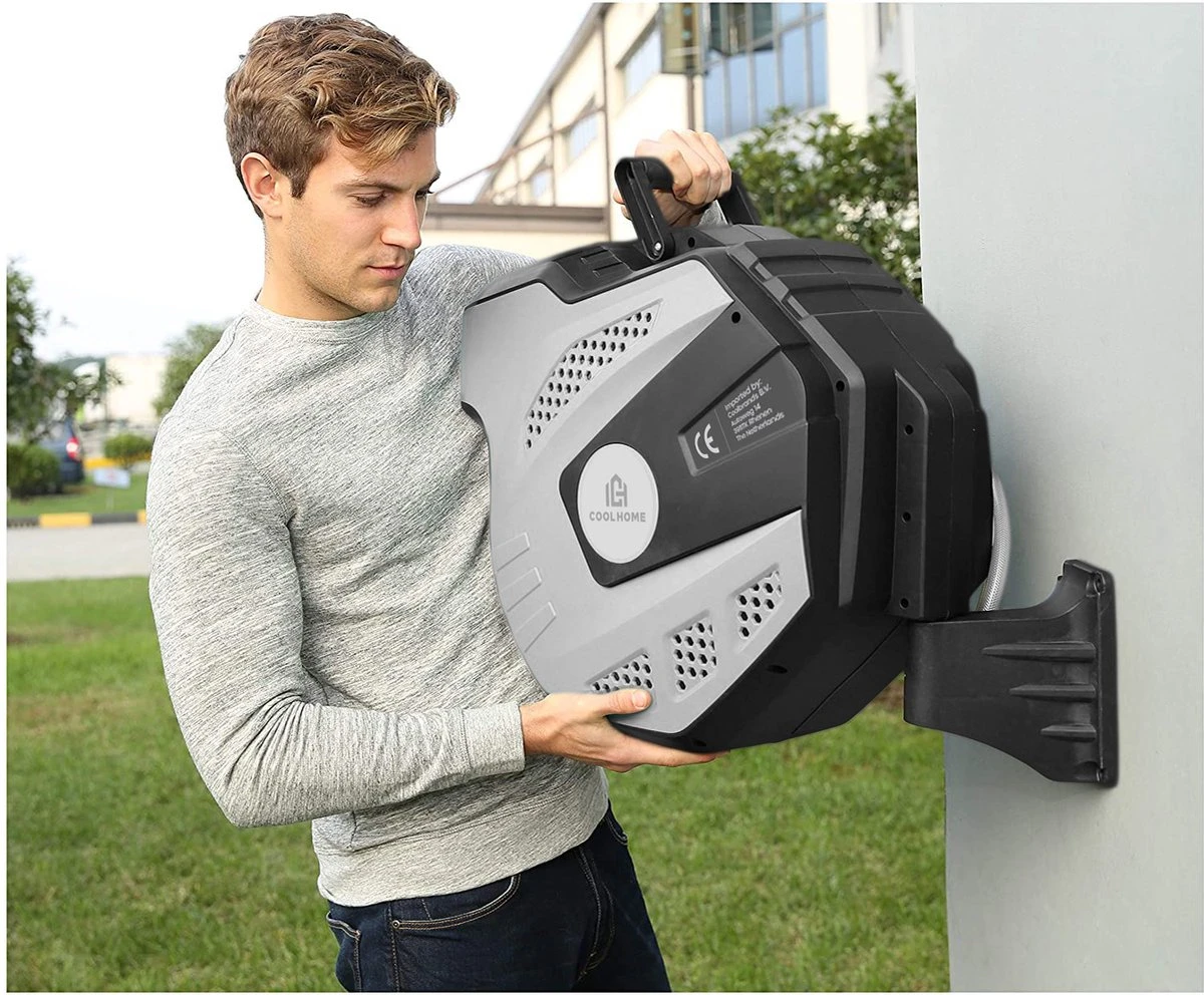 CoolHome - Wandslangenbox 20 meter + 2 meter - Tuinslang met haspel- Slangenhouder 180° Draaibaar - Tuinslanghaspel Zwart - Grijs CoolHome - Wandslangenbox 20 Meter + 2 Meter - Tuinslang Met Haspel- Slangenhouder 180° Draaibaar - Tuinslanghaspel Zwart - Grijs -Tuinverzorgings Winkel 1200x992 1