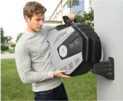 CoolHome Wandslangenbox 30 Meter + 2 Meter - Tuinslang Met Haspel- Slangenhouder 180° Draaibaar - Tuinslanghaspel Zwart - Grijs -Tuinverzorgings Winkel 1200x992 2