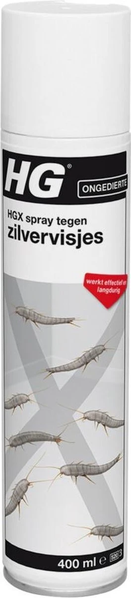 HGX spray tegen zilvervisjes - 13463N - 400ml - effectief tegen zilvervisjes - vlekvrij - werkt tot 6 weken HGX Spray Tegen Zilvervisjes - 13463N - 400ml - Effectief Tegen Zilvervisjes - Vlekvrij - Werkt Tot 6 Weken -Tuinverzorgings Winkel
