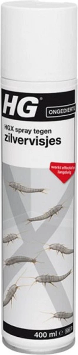 HGX spray tegen zilvervisjes - 13463N - 400ml - effectief tegen zilvervisjes - vlekvrij - werkt tot 6 weken HGX Spray Tegen Zilvervisjes - 13463N - 400ml - Effectief Tegen Zilvervisjes - Vlekvrij - Werkt Tot 6 Weken -Tuinverzorgings Winkel