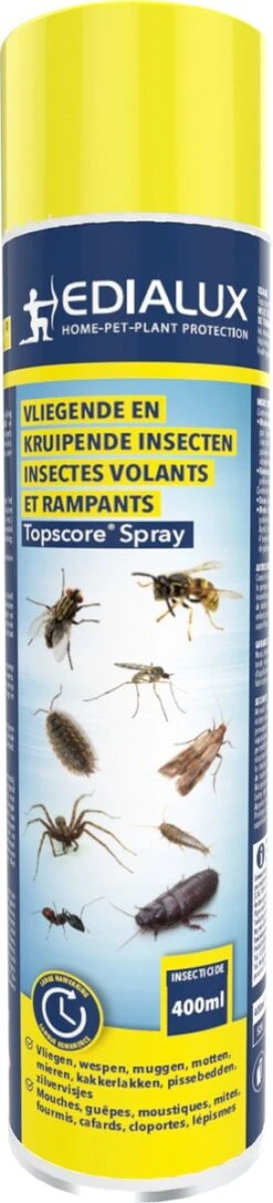 EDIALUX Topscore Spray 400 Ml Tegen Vliegen - Muggen - Motten -Tuinverzorgings Winkel 273x1200 2
