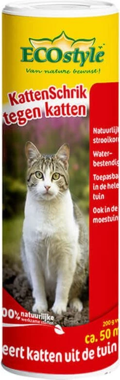 ECOstyle KattenSchrik - Kattenverjager Voor Buiten - Korrels Met Geurstof - Werkt Binnen 2 Weken - Waterbestendig - 400 GR -Tuinverzorgings Winkel 382x1200 1