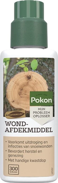 Pokon Wondafdekmiddel - 300gr - 100% Natuurlijke Grondstoffen - Met Handige Kwastdop