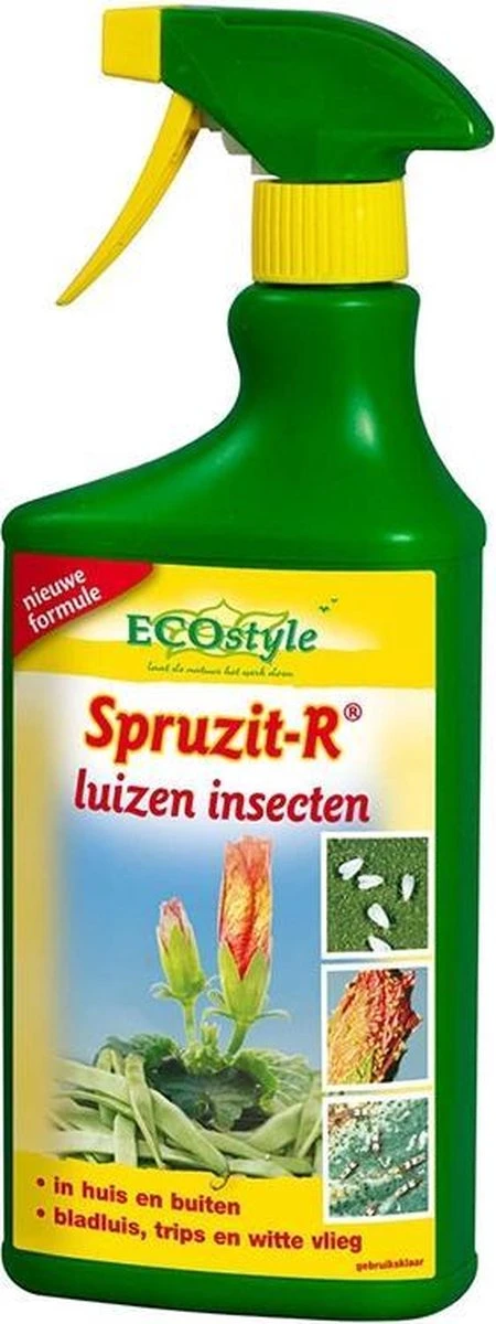 ECOstyle Spruzit-R Insecten Bestrijdingsmiddel Spray - Bladluis, Trips, Witte Vlieg - 100% Plantaardig - Binnen & Buiten - Gebruiksklaar - 750 ML ECOstyle Spruzit-R Insecten Bestrijdingsmiddel Spray - Bladluis, Trips, Witte Vlieg - 100% Plantaardig - Binnen & Buiten - Gebruiksklaar - 750 ML -Tuinverzorgings Winkel