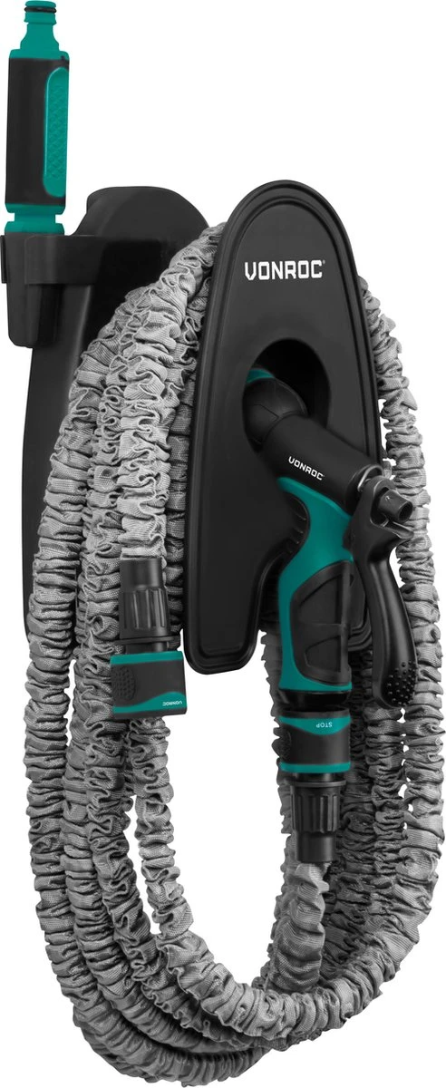 VONROC Tuinslang – Uitrekbare tuinslang 20 meter – Incl. aansluitingen, muursteun, spuitstuk en broespistool VONROC Tuinslang – Uitrekbare Tuinslang 20 Meter – Incl. Aansluitingen, Muursteun, Spuitstuk En Broespistool -Tuinverzorgings Winkel 492x1200 1