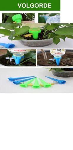 Plant Bewateringssysteem - 12 Stuks - Bewateringsyteem - Watergeefsysteem - Plantenbol - Automatische Gieter - Water Druppelaar - Druppelsysteem - Bewateringssysteem - Druppel Systeem - Water Geef Systeem - Plantenbol -Tuinverzorgings Winkel 582x1200