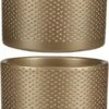 2x Stuks Bloempot In Kleur Relief Goud Keramiek Voor Kamerplant H12.5 X D13.5 Cm- Plantenpotten Binnen 2 2x Stuks Bloempot In Kleur Relief Goud Keramiek Voor Kamerplant H12.5 X D13.5 Cm- Plantenpotten Binnen -Tuinverzorgings Winkel 596x1200