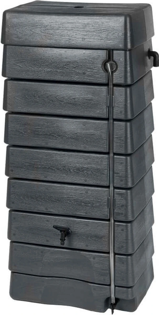 Nature - Regentank - 276L - H134,5 x 58,5 x 39,5cm - antraciet - muurmodel Nature - Regentank - 276L - H134,5 X 58,5 X 39,5cm - Antraciet - Muurmodel -Tuinverzorgings Winkel 606x1200 2